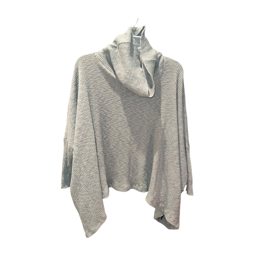 Ribbed Open Back Turtleneck